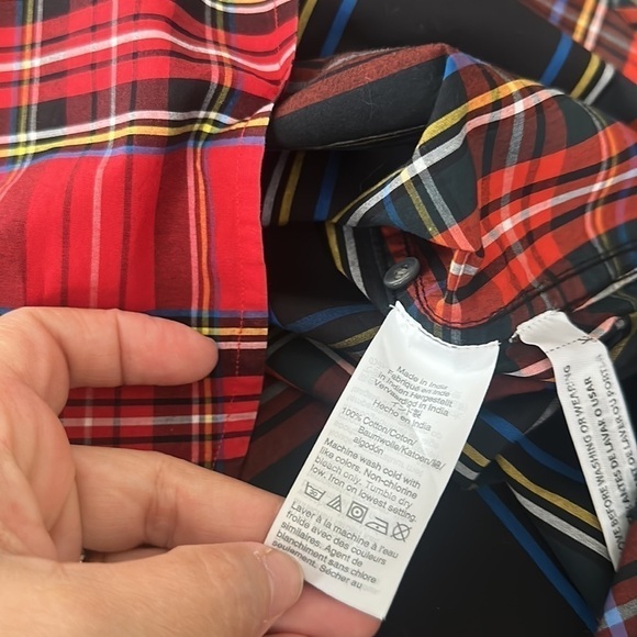 J.Crew Classic-fit Boy Shirt In Mixed Stewart Tartan Sz 10 - Picture 9 of 11